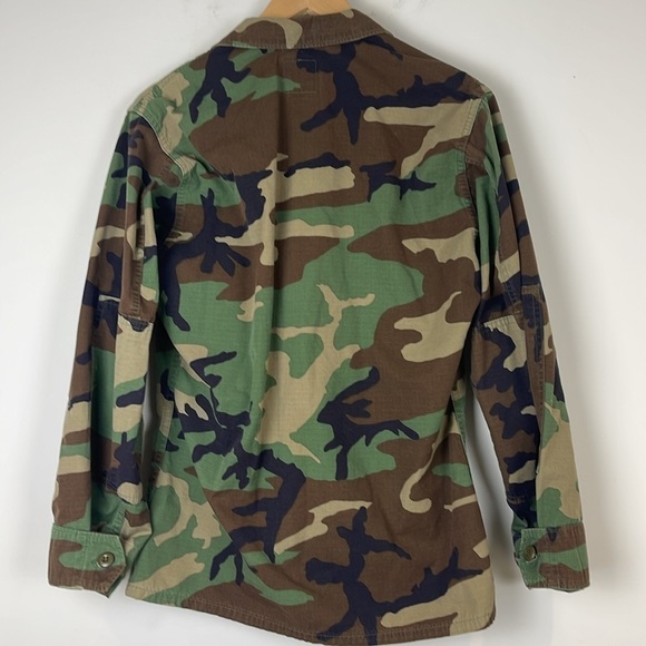 Military woodland camouflage pattern combat American Apparel rip stop size small - Picture 4 of 7